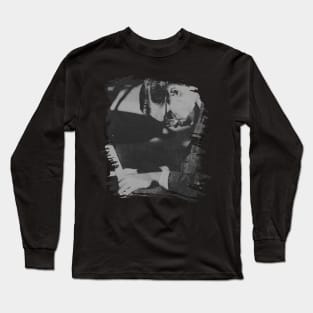 Bill Evans // brush halftone retro Long Sleeve T-Shirt